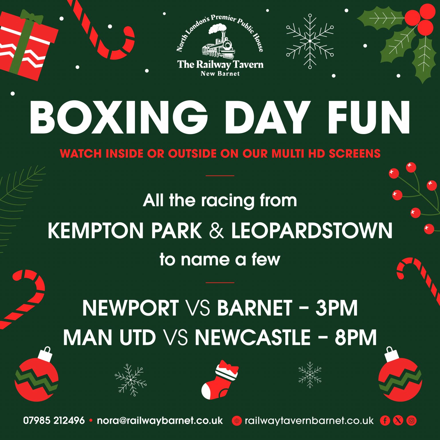 Boxing Day at the Railway Tavern