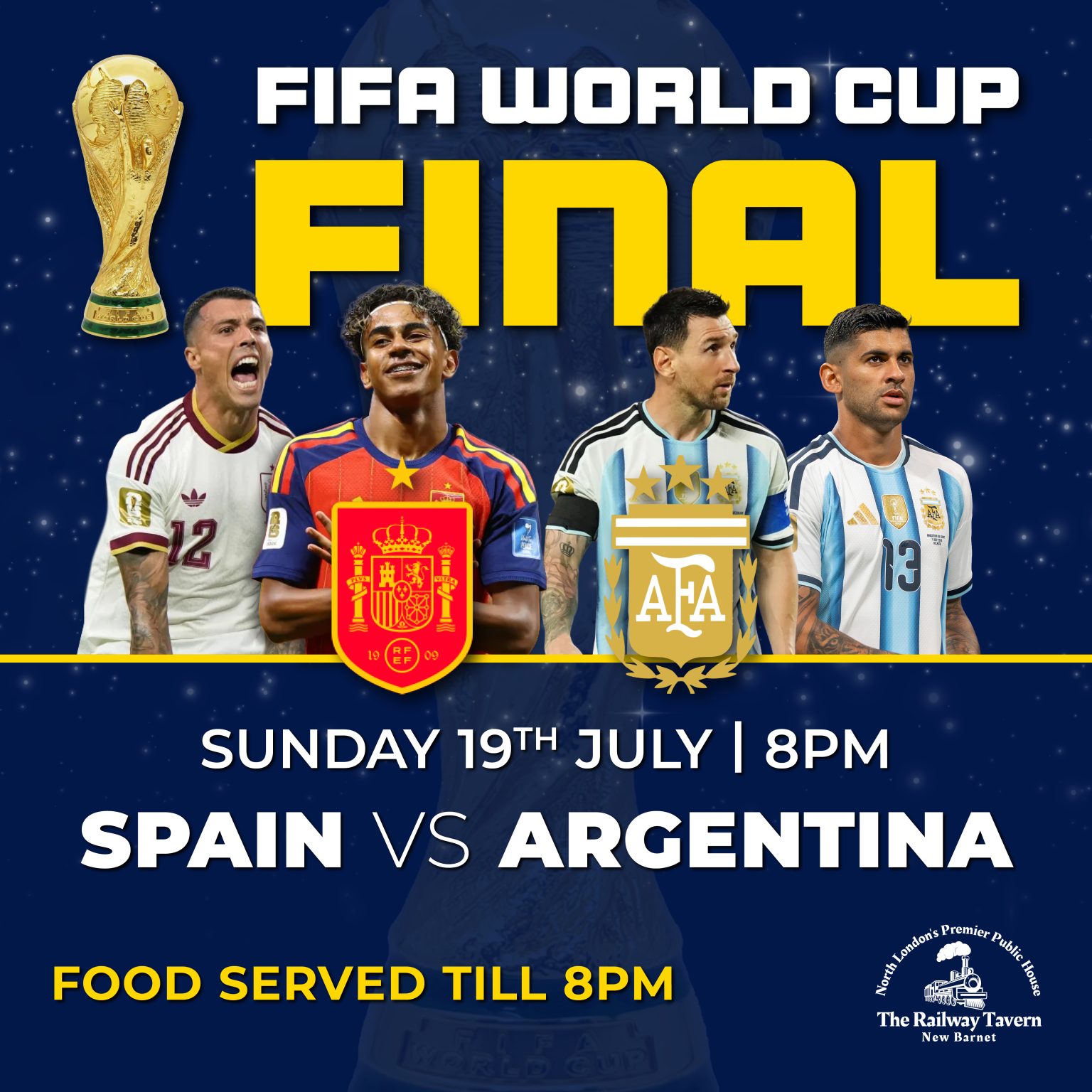World Cup Final Live at the Railway Tavern