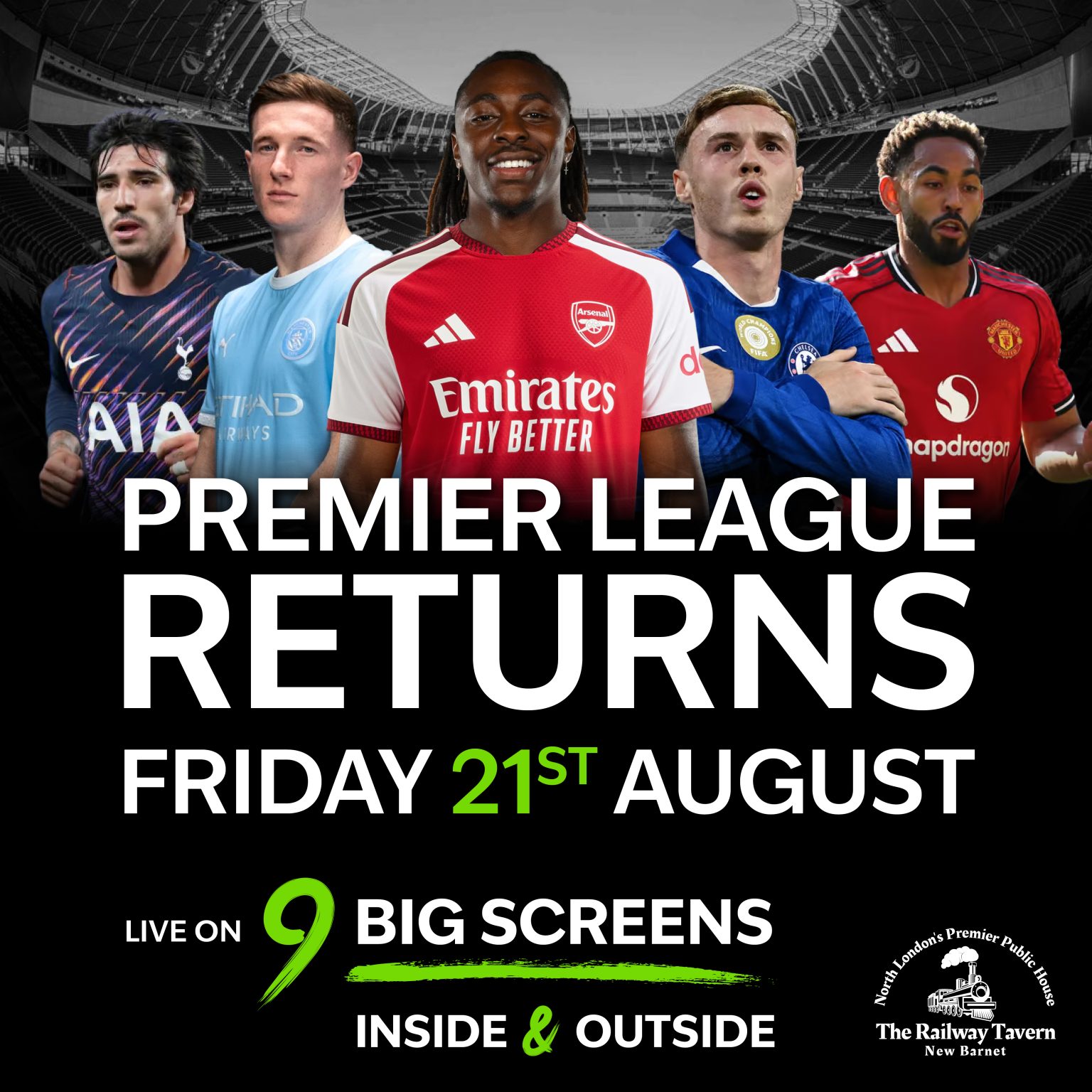 The Premier League Season Returns to The Railway Tavern